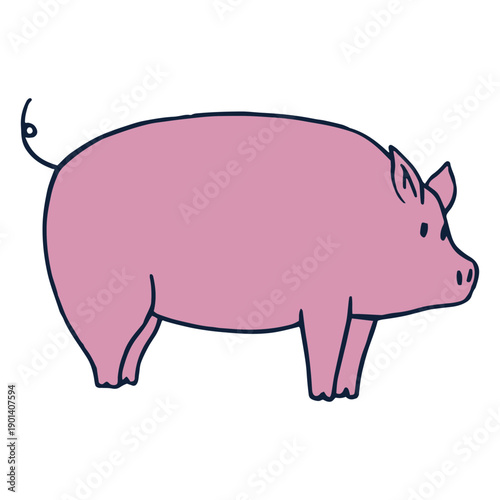 Pig farm nature animal