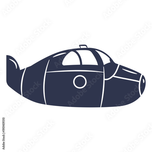 Small submarine cut out profile