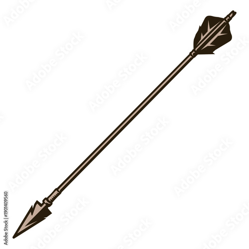 Archery equipment brown arrow