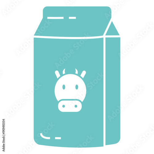 Milk carton with cow cut out