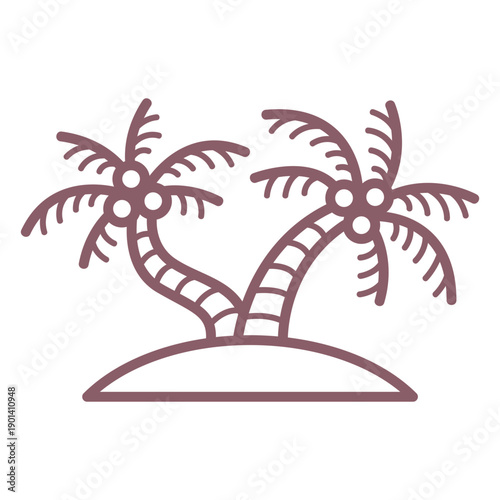 Island stroke palms