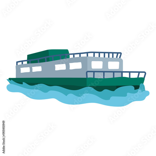 Ferry flat navigating