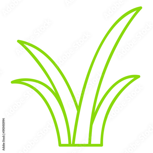 Botanic nature grass icon