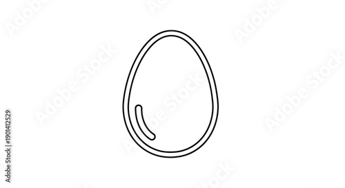 Close-up of a minimalist egg-shaped object with sleek design for modern technology or decorative concepts
