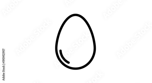 Close-Up of Single Fresh Egg on White Surface for Cooking or Nutrition Themes