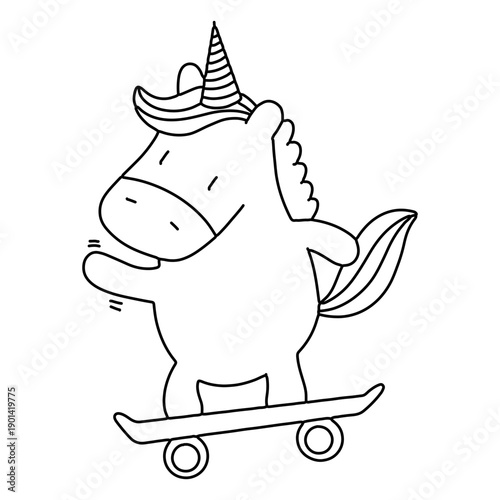 Unicorn stroke skate