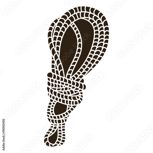 Wild west black rope cut out