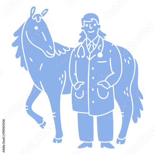 Horse veterinarian people