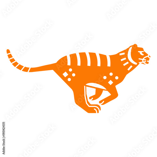 Tiger cut out running