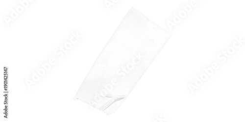 Gritty black adhesive tape fragment isolated Dark background texture industrial duct tape repair supply item concept