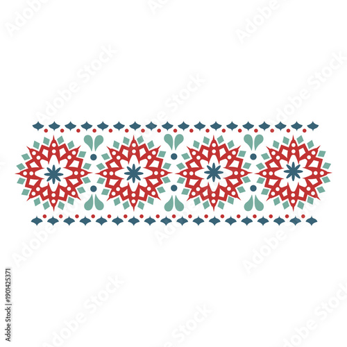 Mandala guard red and blue