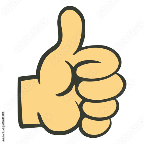 Big thumbs up affirming