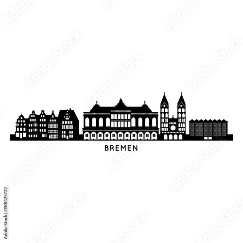 Bremen German city skyline
