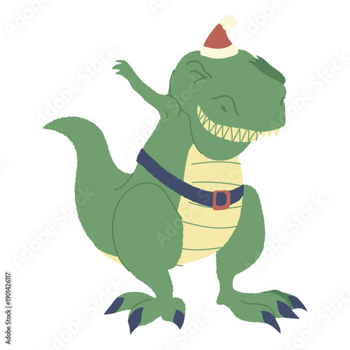 Christmas t-rex dab