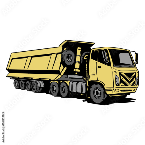 Engineering and construction machinery illustration