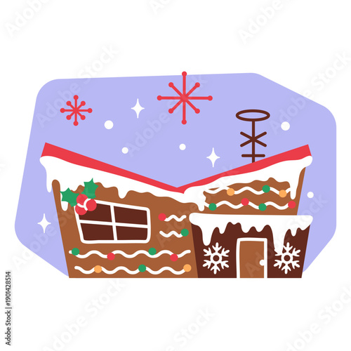 Festive Christmas abode with decor