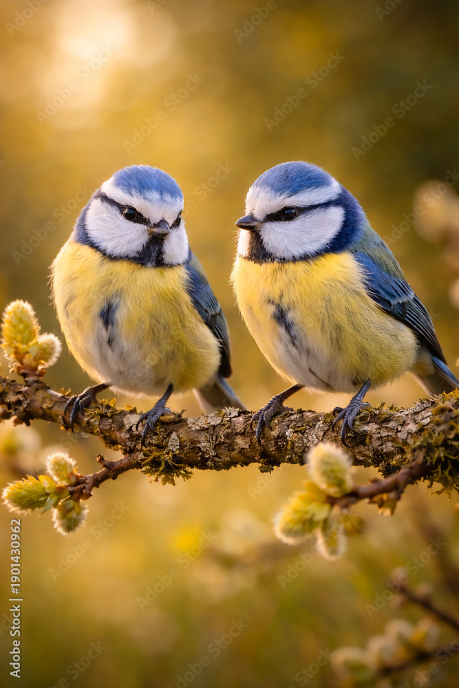 Fototapeta premium blue tit on branch
