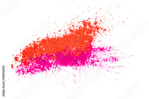 Wallpaper Mural Freeze motion of color powder exploding on white background. Torontodigital.ca