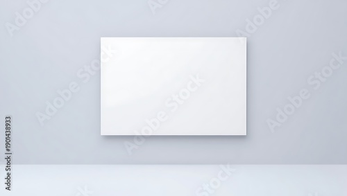 Blank white rectangular frame or placeholder with clean edges suitable for digital design projects