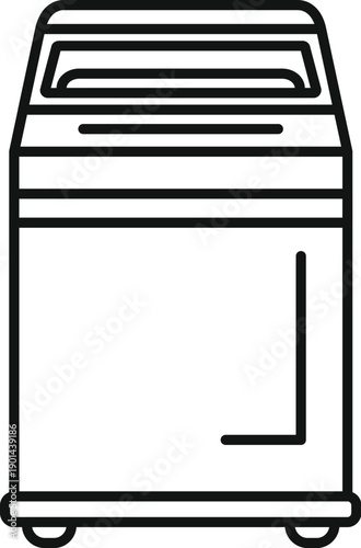 Office paper shredder destroying confidential documents for data protection