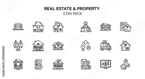 Abstract minimalist dark background featuring faint white outline icons representing data charts, connections, and digital technology elements.