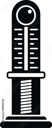 Hydrometer instrument displaying measurements for alcohol content in homebrewing