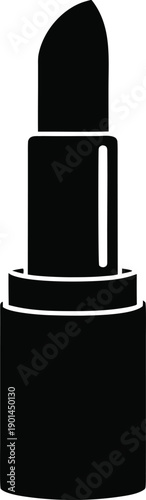 Black silhouette of a three tiered cake with fondant