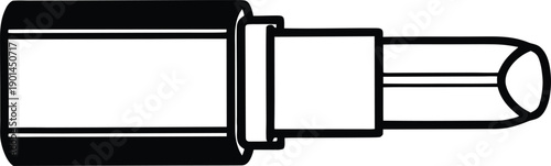 Black and white illustration of a male quick connect coupling