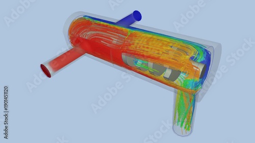 Faucet airflow simulation - CFD simulation Computational fluid dynamics