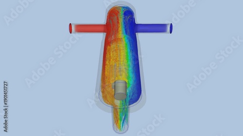 Faucet airflow simulation - CFD simulation Computational fluid dynamics