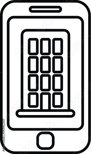 Smartphone showing a numeric keypad for secure access and data protection