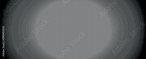 Pixelated dither circle gradient texture. Retro digital background with blue noise pattern. 8-bit vector design