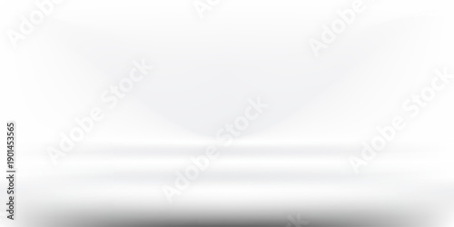 White podium with limbo background. abstract illustration. modern.