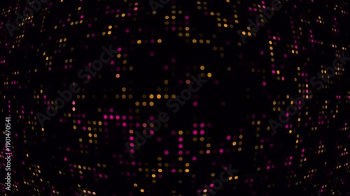 Subtle Data Flow Background with Colored Dots and Soft Motion