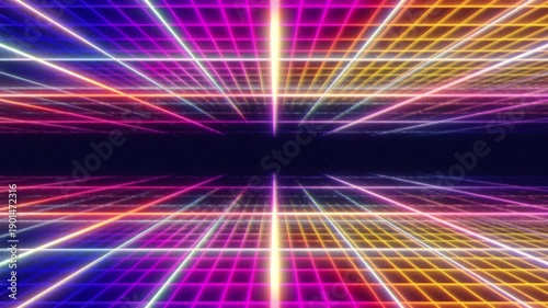synthwave, retrowave, vaporwave, 80s, neon, grid, background, cyber, futuristic, perspective, retro, glow, laser, horizon, digital, wireframe, space, ultraviolet, virtual, technology, landscape, dark,