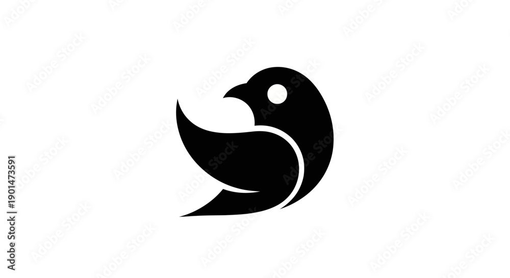 Obraz premium Abstract bird silhouette vector design