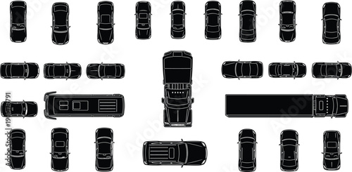 View black vehicle including cars and trucks transportation