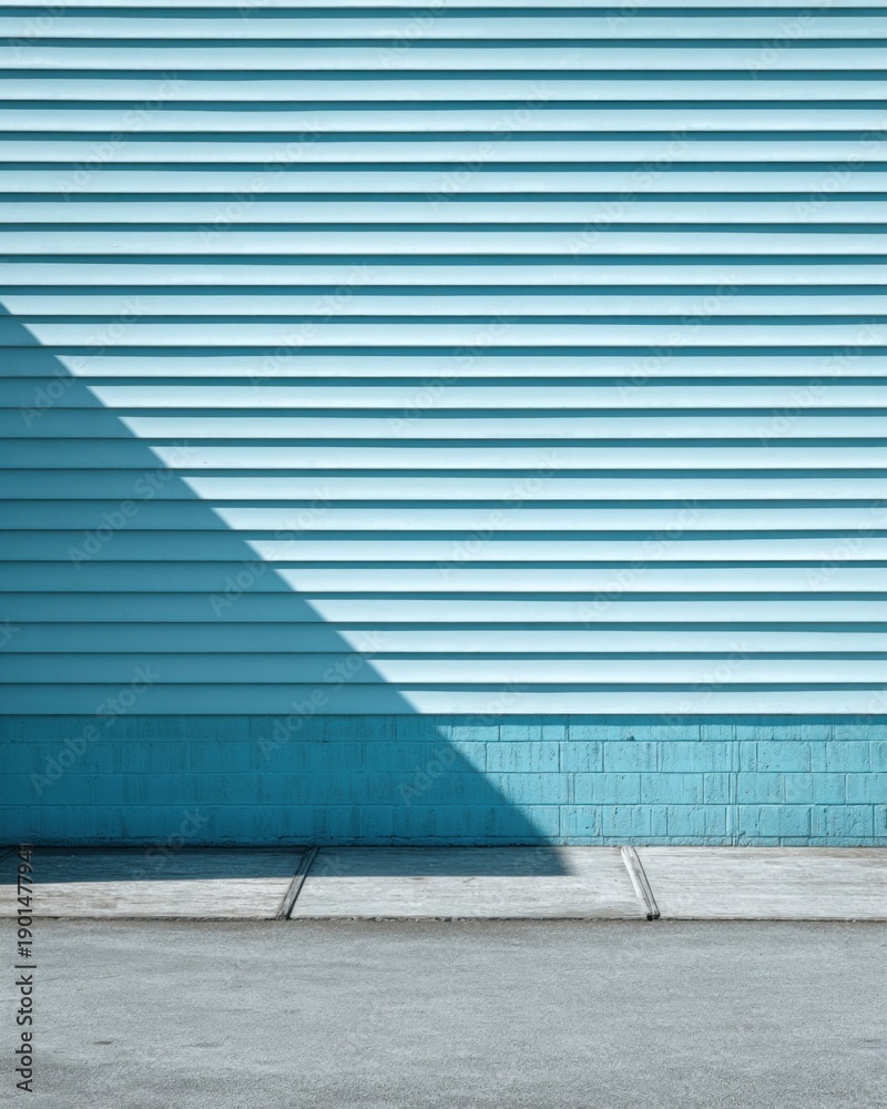 Fototapeta premium Pale blue horizontal lines