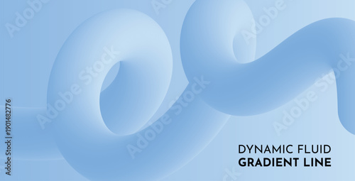 dynamic fluid gradient line, Abstract Blue dynamic style fluid lines background 