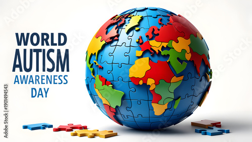 A striking puzzle-piece globe alongside 