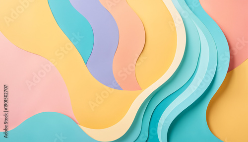 broad organic shapes in pas...