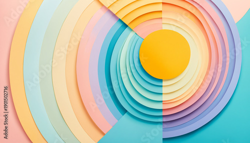 vertical abstract rainbow l...