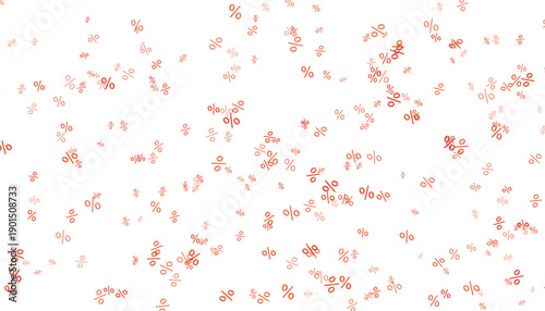 A scattered pattern of small coral-colored letar on a white background.