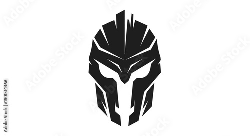 Abstract warrior helmet design