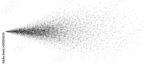 Water spray particles with liquid droplets stream mist dispersion and abstract texture on transparent background