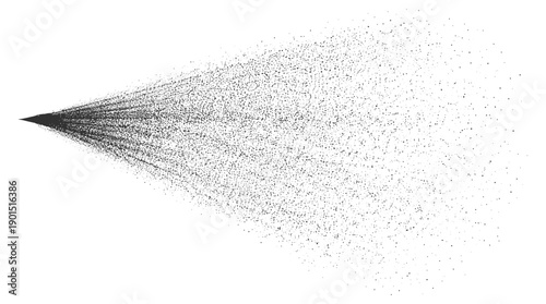 Water spray particles with liquid droplets stream mist dispersion and abstract texture on transparent background