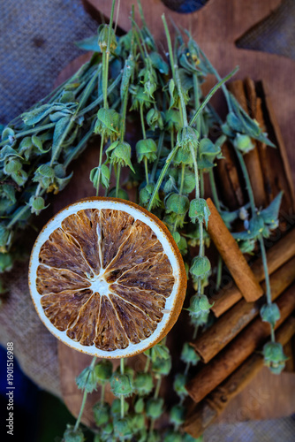 Wallpaper Mural Dried fruits, herbs, and flowers. Dried winter garden. Torontodigital.ca