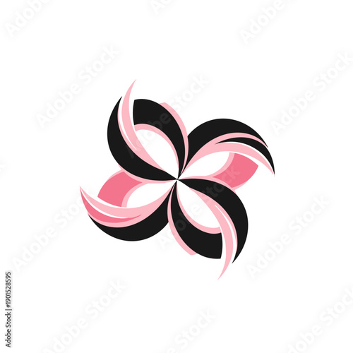 Dynamic Floral Design, Abstract Art, Creative Space, Illustration, Vibrant Colors, Artistic Concept