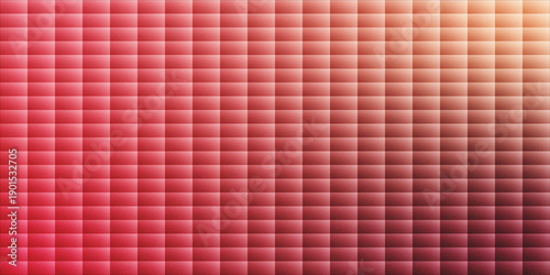 Abstract Geometric Mosaic Background with Gradient Square Grid and Grainy Texture