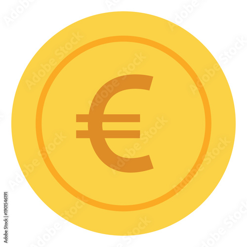 Golden Euro Coin: A close-up shot of a radiant golden euro coin. A tangible symbol of wealth, economic stability, and financial transactions. A representation of the currency.